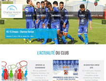 Tablet Screenshot of chartreshorizon-football.com